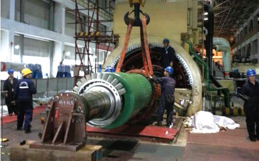60MW汽轮发电机组现场检修抽芯换槽楔.png
