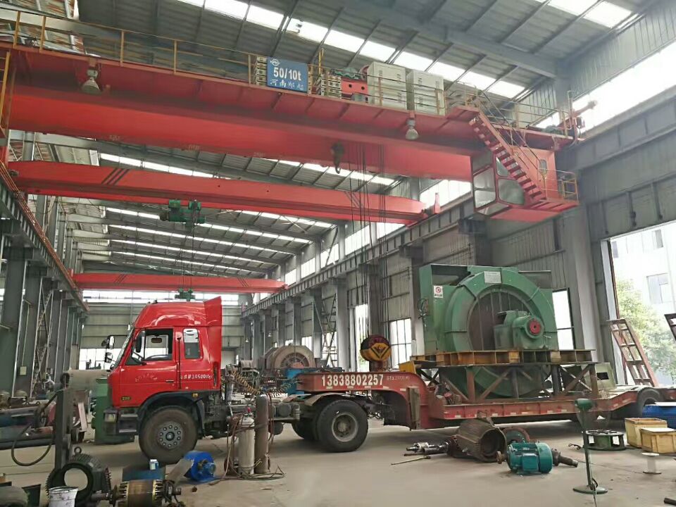 2500KW同步电机 已运输到 河南皇豫集团电机有限公司 一车间 维修
